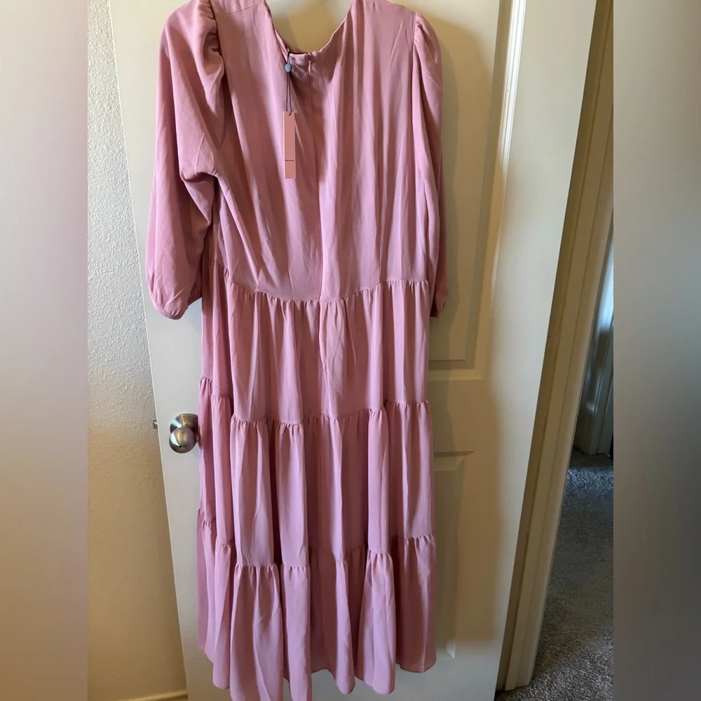 Marbella Pink Maxi Dress - Modest, flirty, Valentine’s Day, spring - Picture 3 of 6